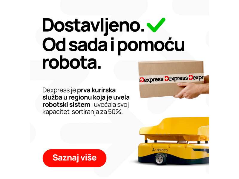 Prvi u regionu: Roboti u sortiranju pošiljaka!